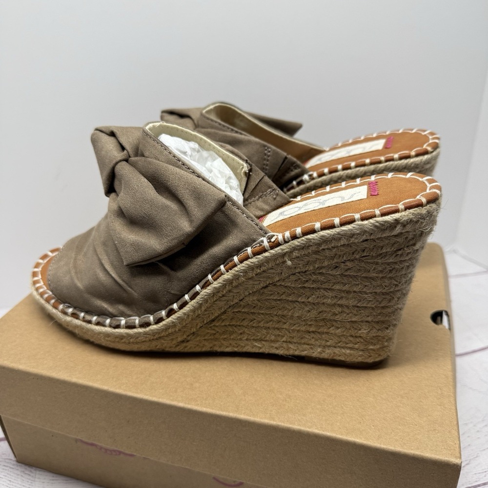 New Sugar Women's Hundreds Wedge Sandal Taupe Brown Size 9.5 WSF613 - Picture 7 of 12
